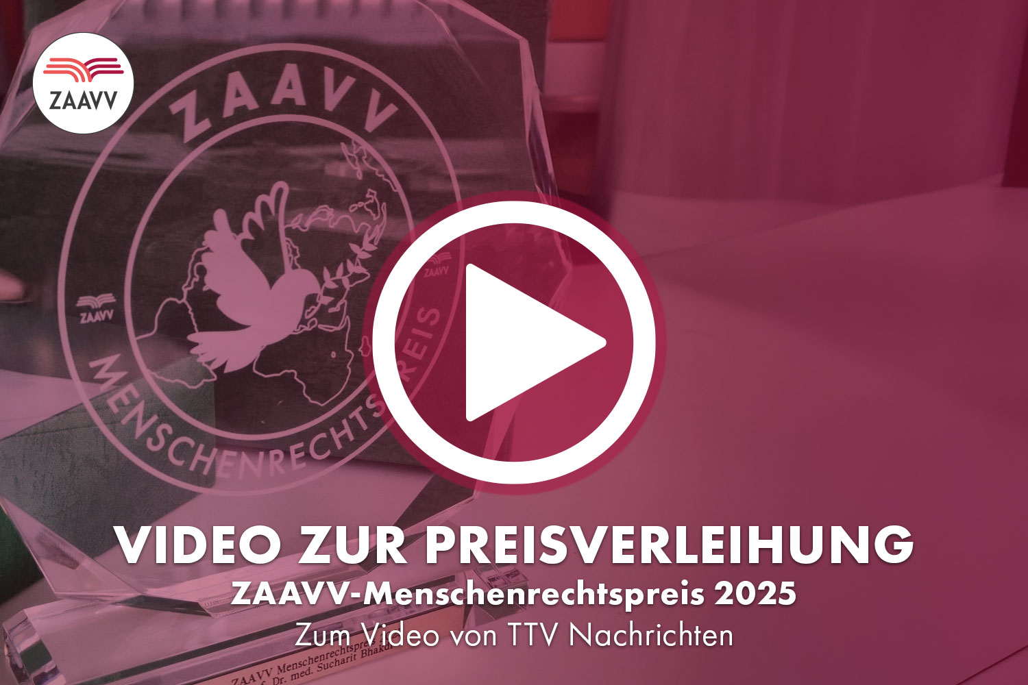 Video Preisverleihung - ZAAVV-Menschenrechtspreis 2025