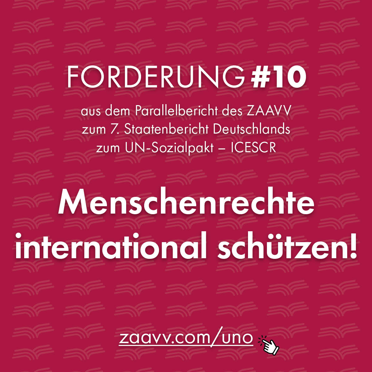 ZAAVV Forderungen aus dem Parallelbericht UNO
