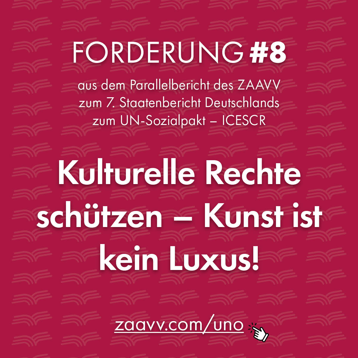 ZAAVV Forderungen aus dem Parallelbericht UNO