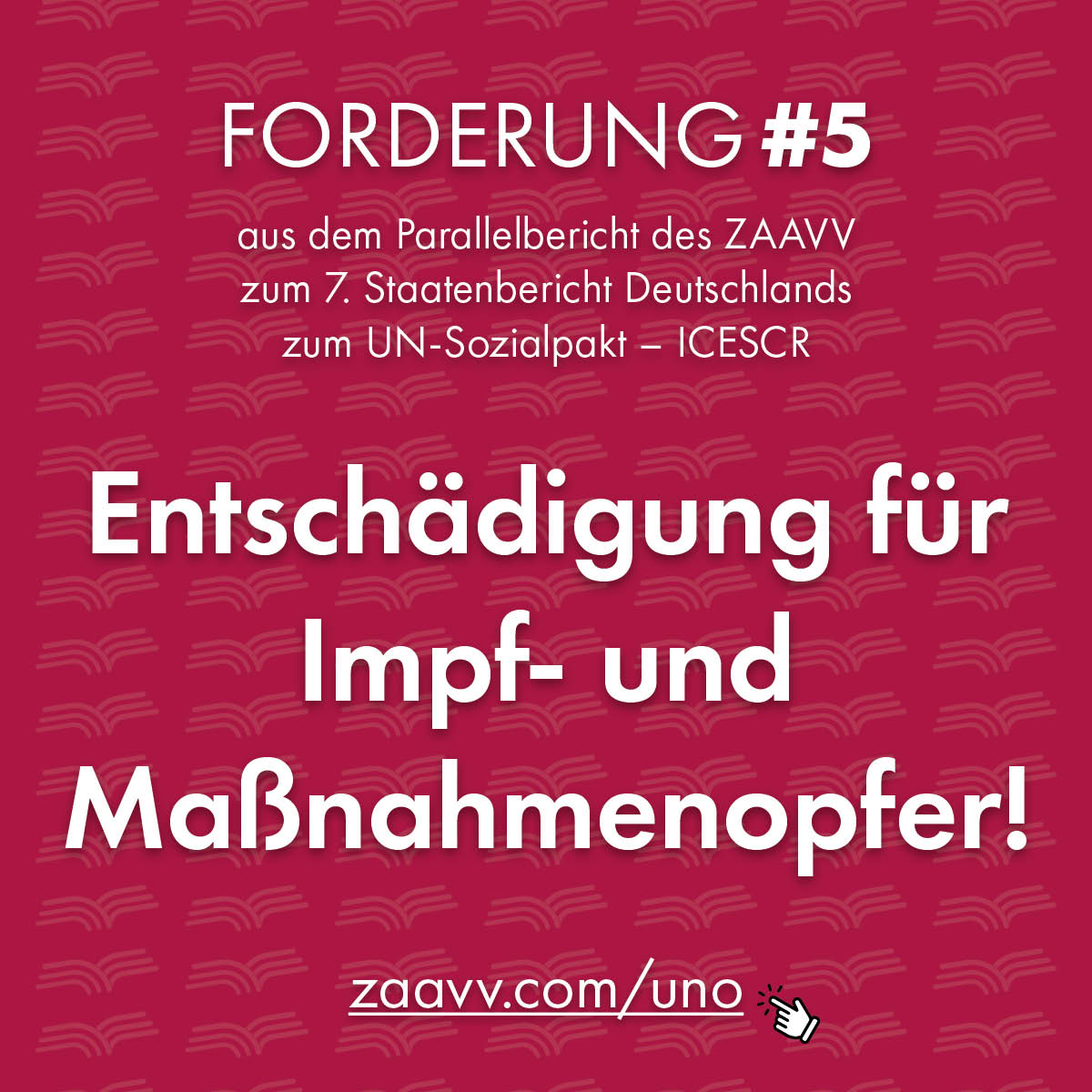 ZAAVV Forderungen aus dem Parallelbericht UNO