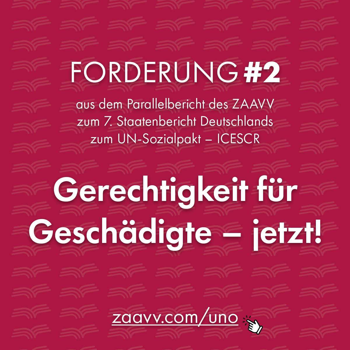 ZAAVV Forderungen aus dem Parallelbericht UNO